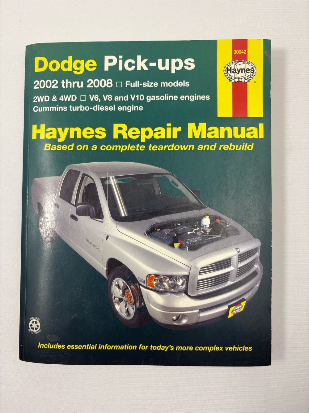 Haynes Repair Manual (30042) for Dodge 
Pick-ups Covering Models 2002 thru 2008